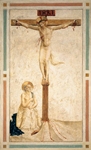 Crucifxion with St Dominic Flagellating Himself