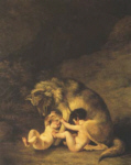 Romulus and Remus with their nursemaid
