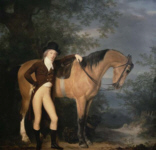 Self Portrait with a Horse - Agasse