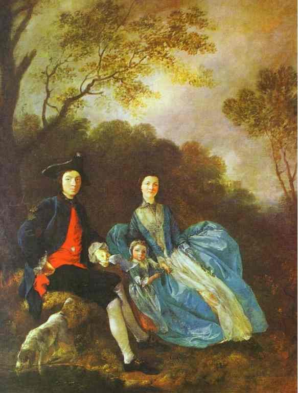 Thomas Gainsborough with his Wife and Elder Daughter Mary