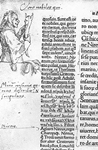 Marginal illustration for Erasmus' In praise of Folly