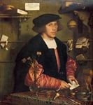 portrait of The Merchant Georg Gisze