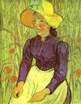 Peasent Woman with Straw Hat Auvers-sur-oise