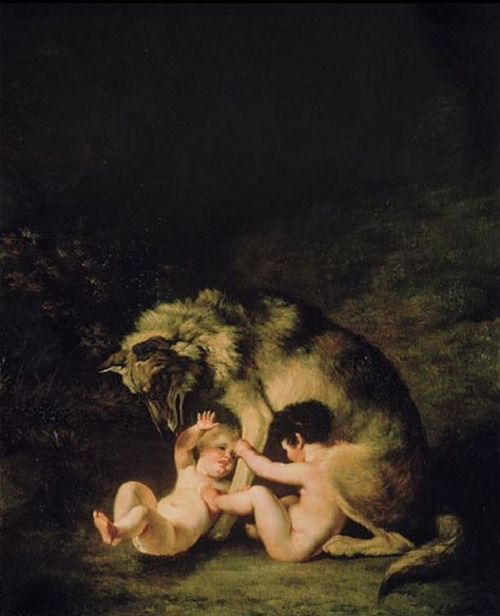 wolf babies jacques-laurent agasse myth agasse oil art history realism 19th century animal