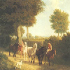 A String of Horses on their way to Market