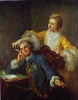 David Garrick with His Wife Eva-Maria Veigel