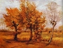 Autumn Landascape with Four Trees 