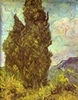 Two Cypresses