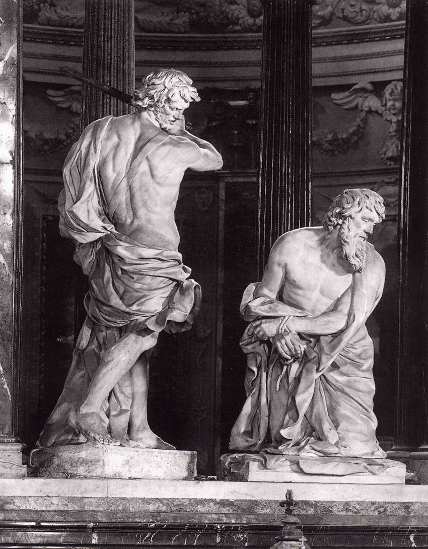 alessandro algardi Beheading of St Paul art history baroque sculpture man marble