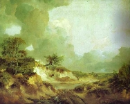 landscape with a sand pit