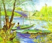 Fishing in Spring Pont de Clichy