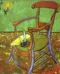 Gauguin's Chair with Books and Candle